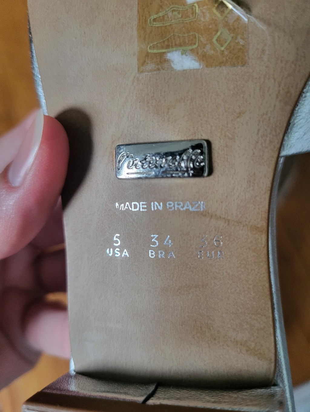 Silver Metallic Leather Mule Sandals Size Eu 36 — image 6 of 8